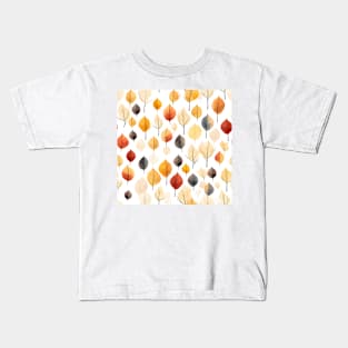 Autumn Leaves Pattern 5 Kids T-Shirt